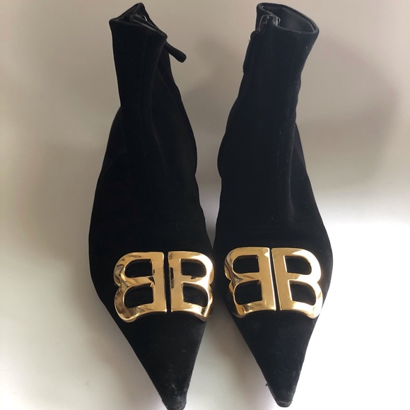 balenciaga kitten heel boots